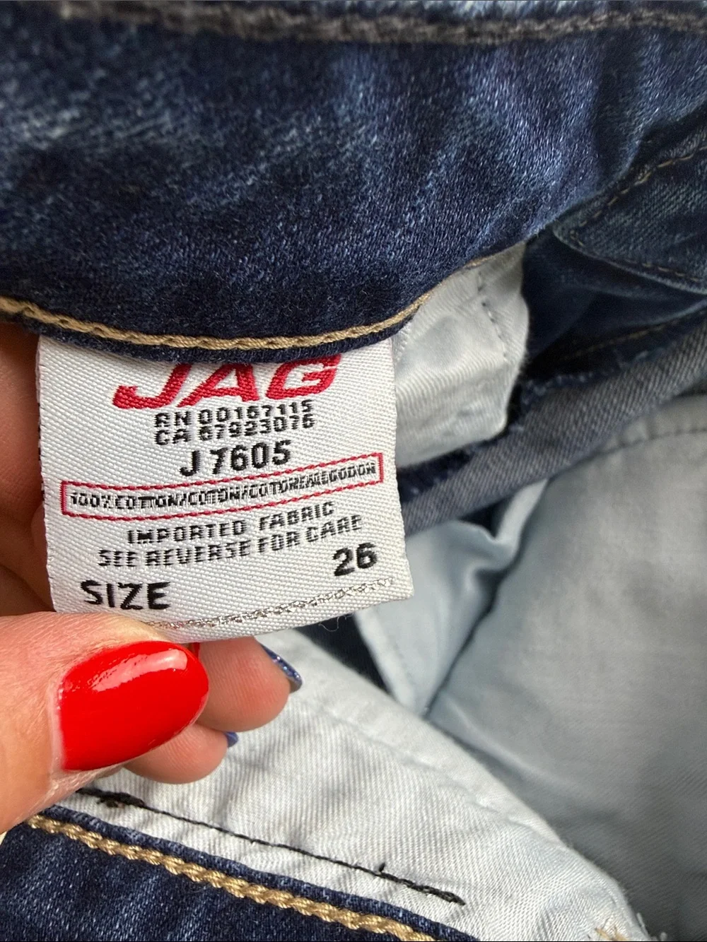 JAG Sexy High Waist Skinny Jeans Women's Size 26 NWT